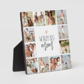 世界の最高の母12写真コラージュのプラーク フォトプラーク (正面)