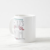 世界の最高の母 コーヒーマグカップ (正面左)