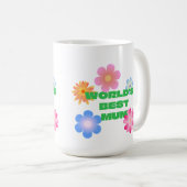 世界の最高の母 コーヒーマグカップ (正面右)