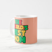 世界の最高の母 コーヒーマグカップ (正面左)