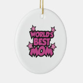 世界の最高の母 セラミックオーナメント (右)