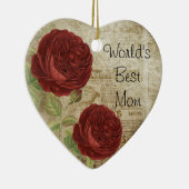 世界の最高の母 セラミックオーナメント (右)