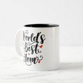 世界の最高の母 ツートーンマグカップ (正面左)