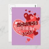世界の最高の母 ポストカード (正面/裏面)