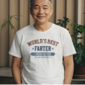 世界の最高の父おもしろいパーソナライズされた Tシャツ