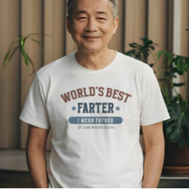 世界の最高の父おもしろいパーソナライズされた Tシャツ