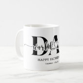世界の最高の父父の日の贈り物 コーヒーマグカップ (正面左)