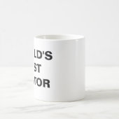 世界の最高の牧師 コーヒーマグカップ (中央)