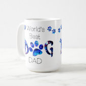 世界の最高の犬のパパ – 父の日 – 犬の恋人 コーヒーマグカップ (正面左)