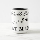 世界の最高の猫マム – Combo Mug マグカップ (中央)
