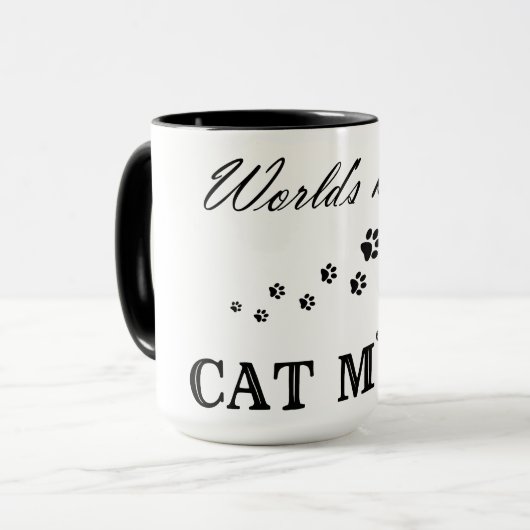 世界の最高の猫マム – Combo Mug マグカップ (正面左)