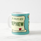 世界の最高の甥。 コーヒーマグカップ (正面左)