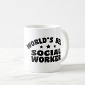 世界の最高の社会員 コーヒーマグカップ (正面右)