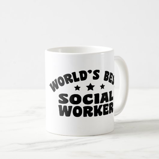 世界の最高の社会員 コーヒーマグカップ (正面右)