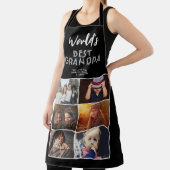 世界の最高の祖父カスタム6写真コラージュ エプロン (インサイチュ)