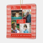 世界の最高の祖父母へ北欧の写真 セラミックオーナメント (左)