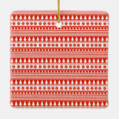 世界の最高の祖父母へ北欧の写真 セラミックオーナメント (裏面)