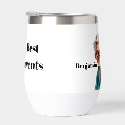 世界の最高の祖父母 – 漫画&おもしろい (右面)