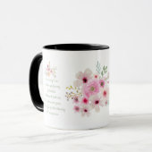 世界の最高の神母詩フローラパーソナライズされた コーヒーマグカップ (正面左)