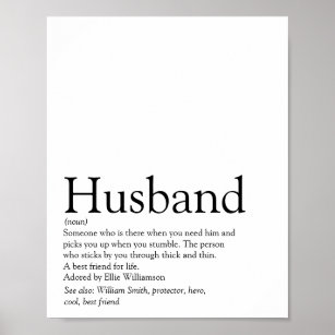 世界の最高の絶え間ない夫の定義モダンおもしろい ポスター