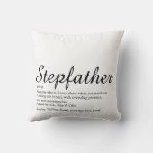 世界の最高の継父、継父の定義 クッション (裏面)