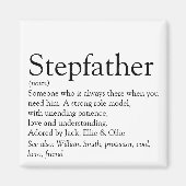 世界の最高の継父、継父の定義 マグネット (正面)