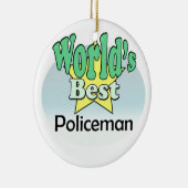 世界の最高の警官 セラミックオーナメント (右)