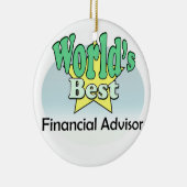 世界の最高の財務顧問 セラミックオーナメント (右)