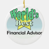 世界の最高の財務顧問 セラミックオーナメント (裏面)