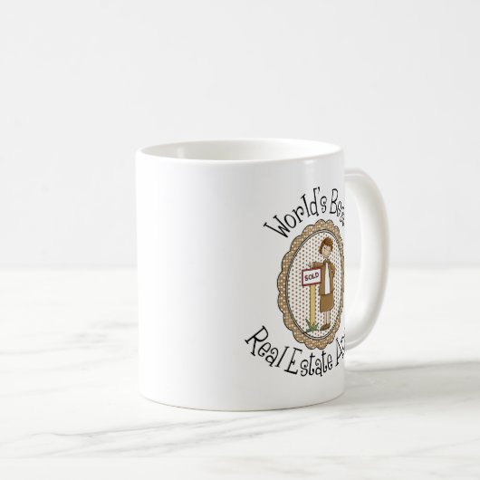 世界の最高の財実在の代理人のTeeとギフト コーヒーマグカップ (正面右)