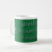 世界の最高の買掛金管理者 コーヒーマグカップ (正面左)