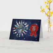 世界の最高の退職したナース カード (黄色い花)