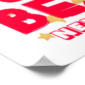 世界の最高の隣人の赤と白冠王室の金 ポスター (角)