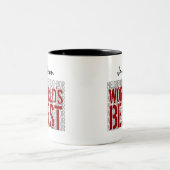 世界の最高の隣人名前をカスタムするB29J ツートーンマグカップ (中央)