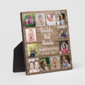 世界の最高のAbuela Grandkids 12フォトコラージュ フォトプラーク (正面)