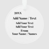 世界の最高のANYONEオーナメント オーナメント (裏面)