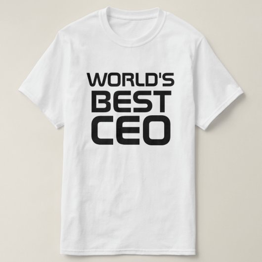 世界の最高のCEOギフトパーソナライズされたfor CEOボス Tシャツ (デザイン正面)