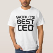 世界の最高のCEOギフトパーソナライズされたfor CEOボス Tシャツ (正面)