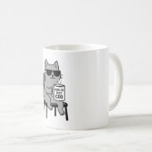 世界の最高のCEO - Smug Gray Cat Mug コーヒーマグカップ (正面右)