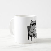 世界の最高のCEO - Smug Gray Cat Mug コーヒーマグカップ (正面左)