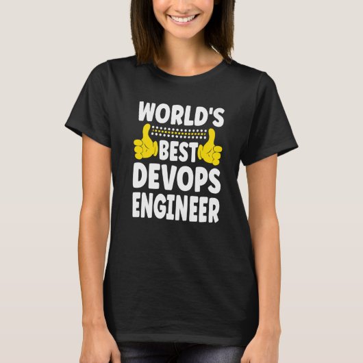 世界の最高のDevopsエンジニアジョブタイトルDevops Eng Tシャツ (正面)