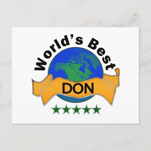 世界の最高のDON ポストカード (正面)