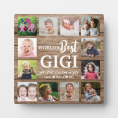 世界の最高のGigi Grandkids 12フォトコラージュ フォトプラーク (正面)