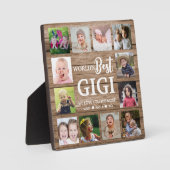 世界の最高のGigi Grandkids 12フォトコラージュ フォトプラーク (正面)