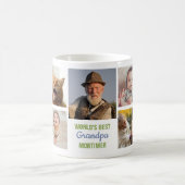 世界の最高のGrandpa Instagramフォトコラージュ名 コーヒーマグカップ (中央)