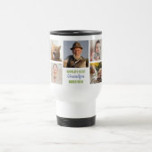 世界の最高のGrandpa Instagramフォトコラージュ名 トラベルマグ (中央)