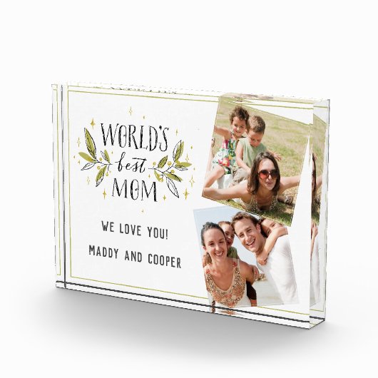世界の最高のMom写真コラージフォトブロック フォトブロック (右)