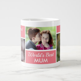 世界の最高のMum Photo Collage Giant Coffee Mug ジャンボコーヒーマグカップ