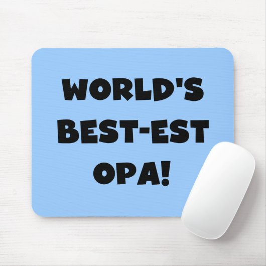 世界の最高のOpaブラック文字Tシャツとギフト マウスパッド (マウス)