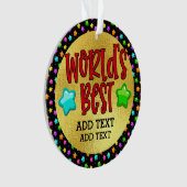 世界の最高のYOU名オーナメント オーナメント (正面)